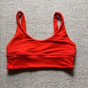 Lululemon Athletica Fiery Red Sports Bra